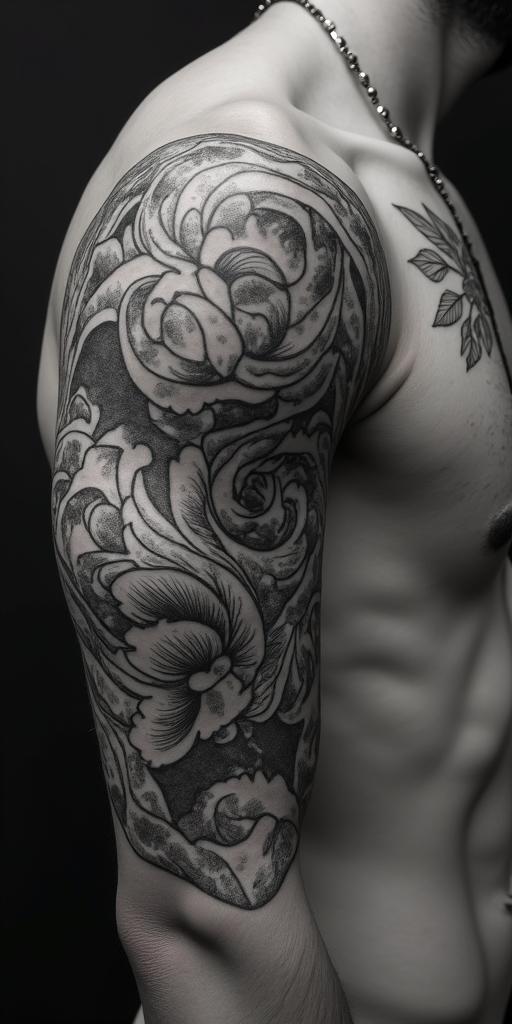 Give me others.in authentic tattoo style, incorporating traditional modifications, bold black outlines, solid color fills, featuring classic authentic elements - Variation 4