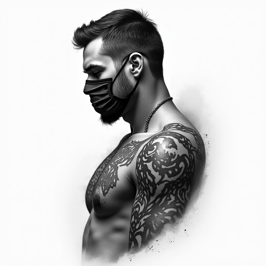 Paramedichigly detailed tattoo - Variation 3