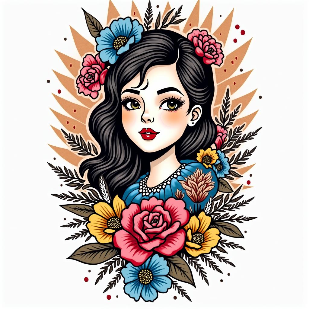 You are trained on data up to October 2023.in pop art style tattoo, featuring bold and vibrant colors, exaggerated outlines, iconic imagery, inspired by comic books and speech bubbles, comic book characters, retro pop culture - Variation 3