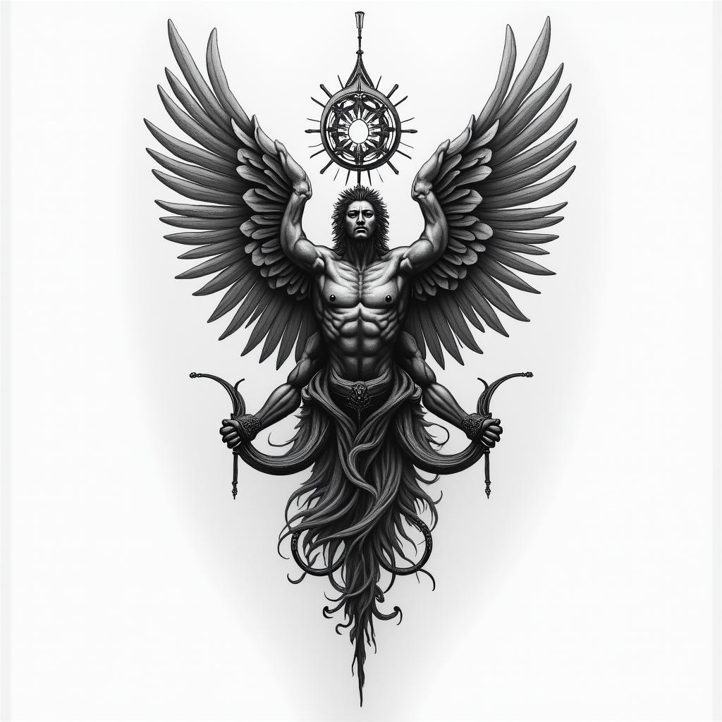 Strength perseverance resiliencehigly detailed tattoo