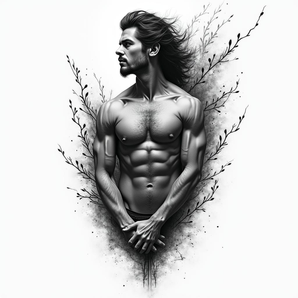 Strength perseverance resiliencehigly detailed tattoo - Variation 4