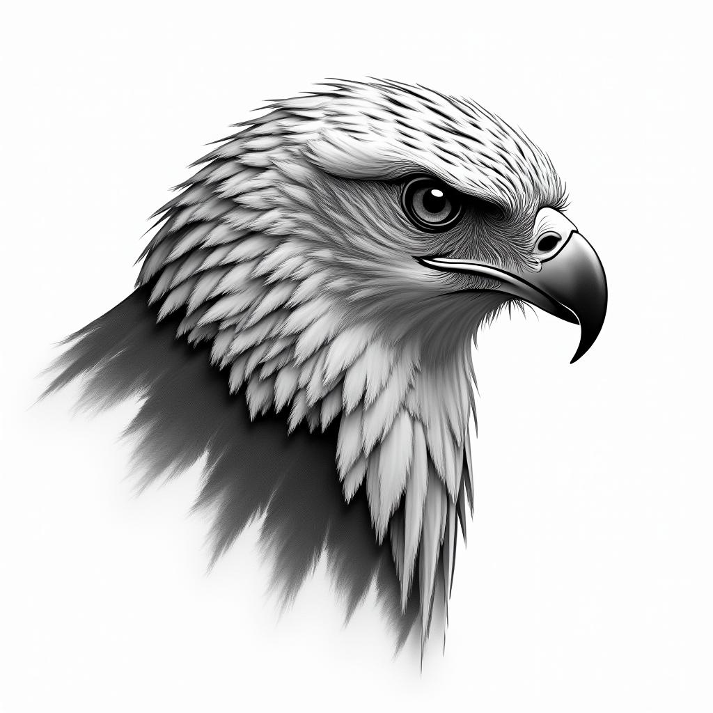 Hawkhigly detailed tattoo - Variation 8