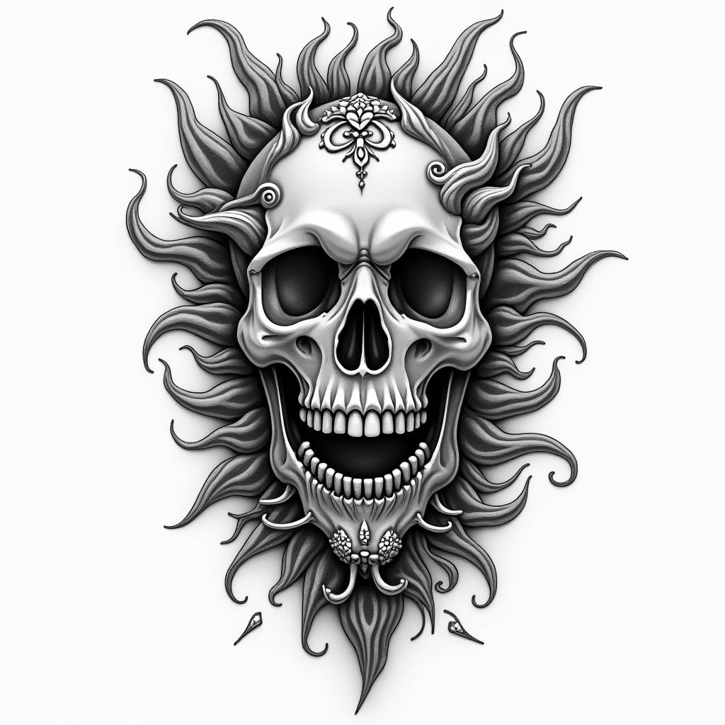 Porto cityhigly detailed tattoo - Variation 4