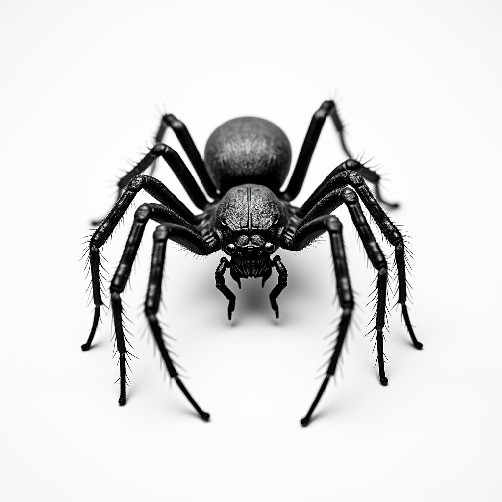 Violin spiderhigly detailed tattoo - Variation 3