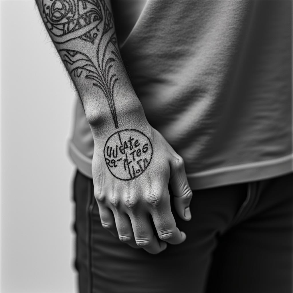 Lines dated 29.12.2009 and 29.07.2011higly detailed tattoo