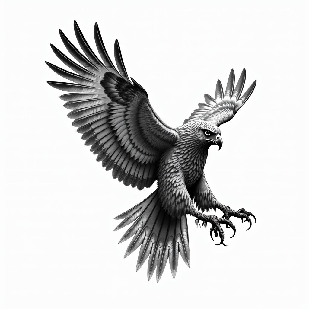 Hawkin bohemian style tattoo, 8k