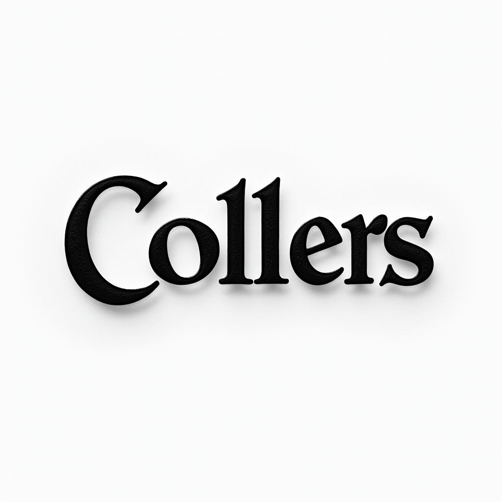Collins construction companyminimalist text-based tattoo, Monospace font ultra-realistic, perfectly placed, high-quality font design, photo-realistic shading, 8k, high quality, finely detailed typograph - Variation 7