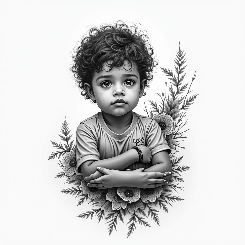 Kidshigly detailed tattoo - Variation 4