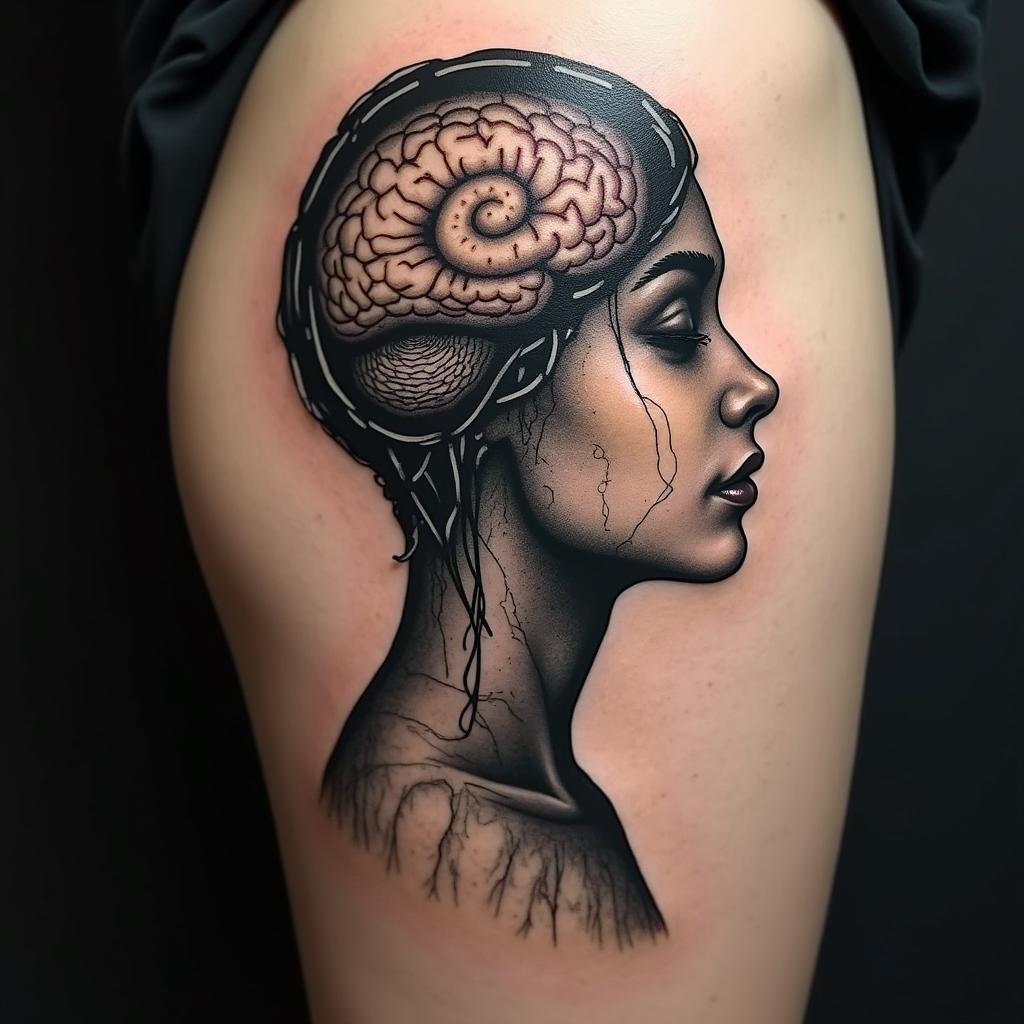 Surrealism tattoo example 2