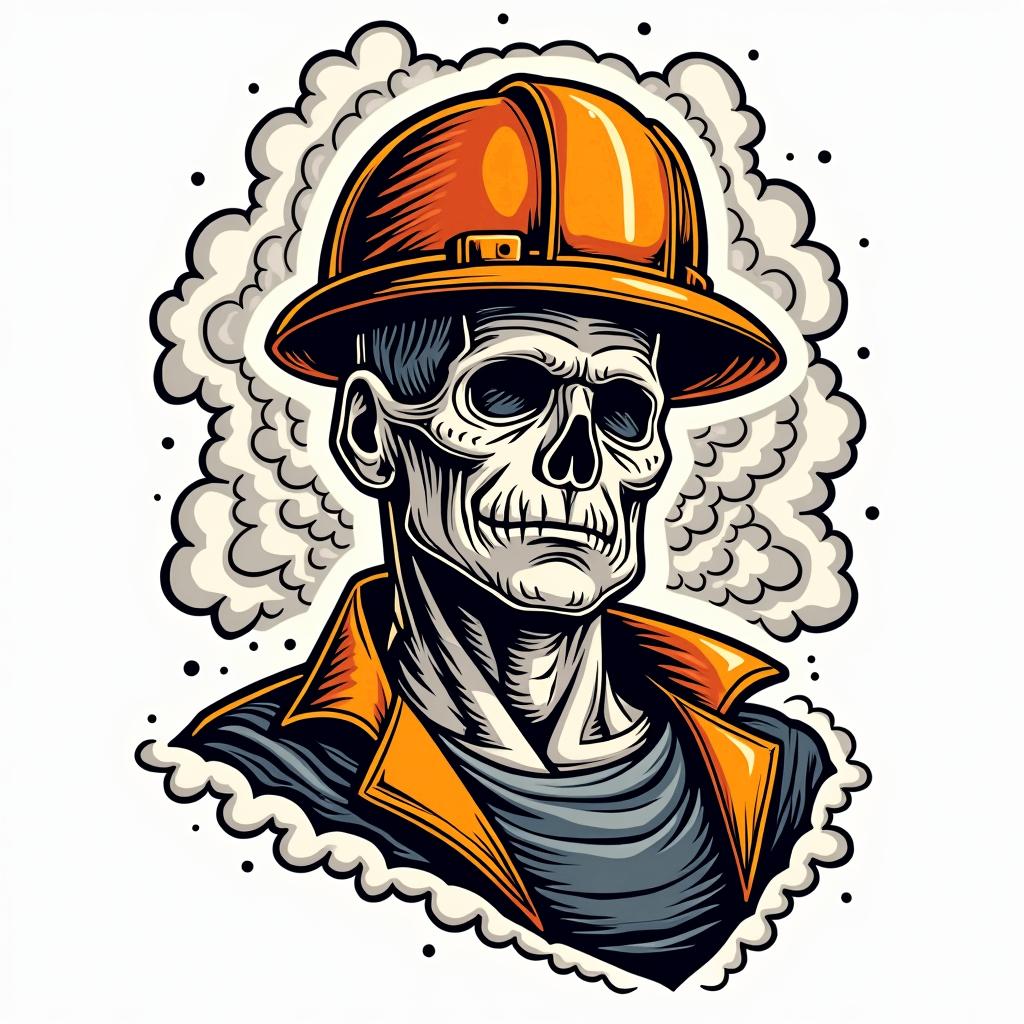 Construction company named “Collins Constructionin pop art style tattoo, featuring bold and vibrant colors, exaggerated outlines, iconic imagery, inspired by comic books and speech bubbles, comic book characters, retro pop culture - Variation 14