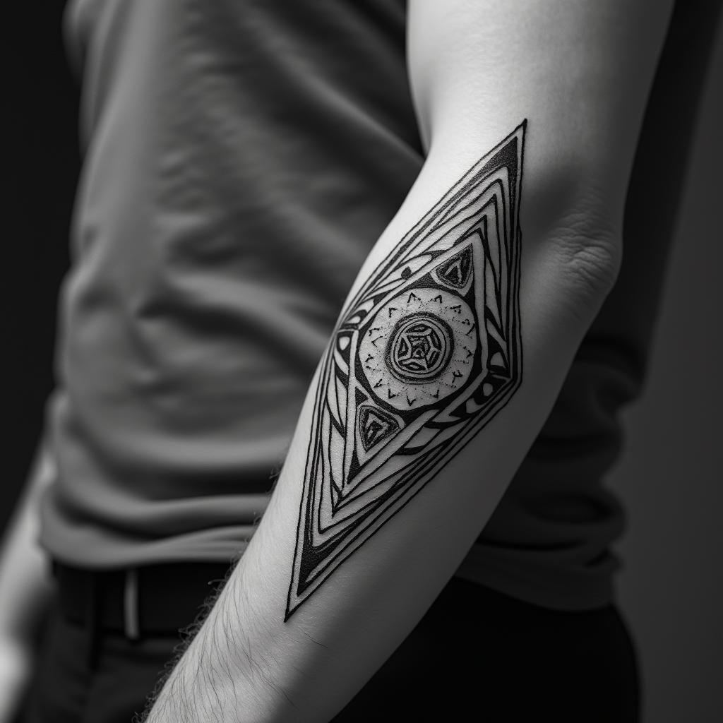 Sacred geometryhigly detailed tattoo - Variation 4