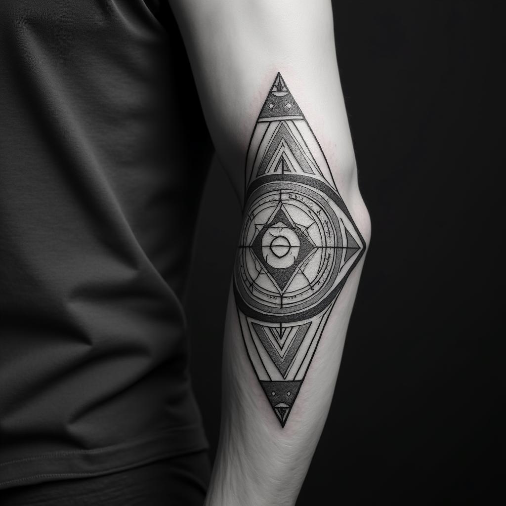 Sacred geometryhigly detailed tattoo - Variation 2