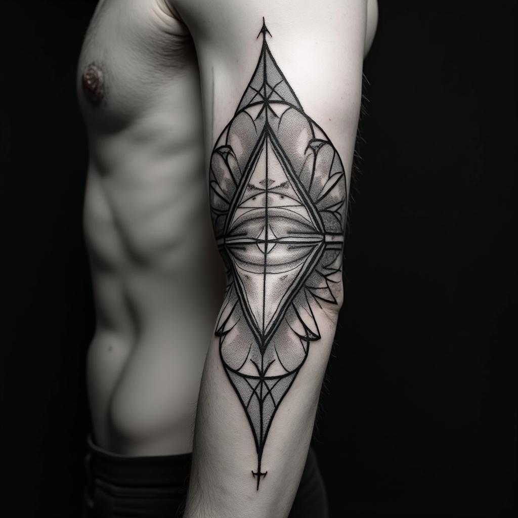 Sacred geometryhigly detailed tattoo - Variation 3