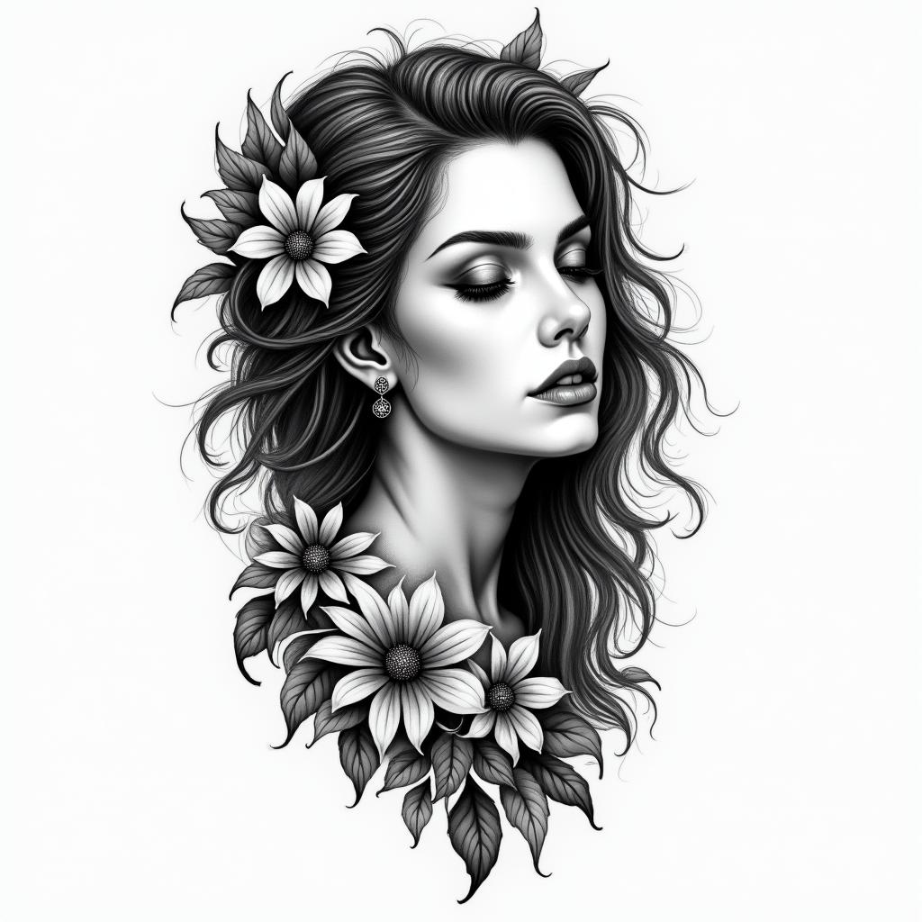 Resiliencein bohemian style tattoo, 8k - Variation 2