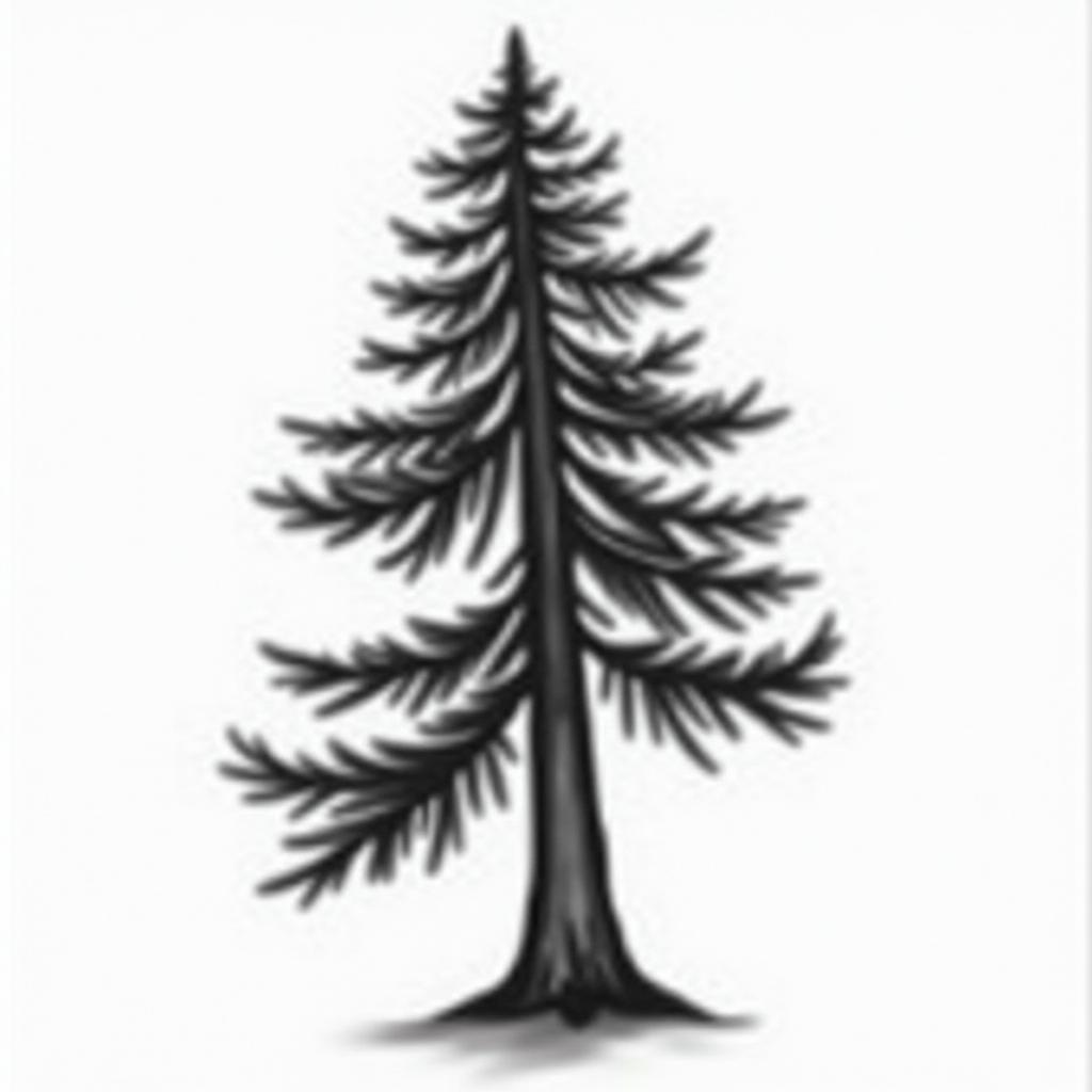 Cypress treehigly detailed tattoo