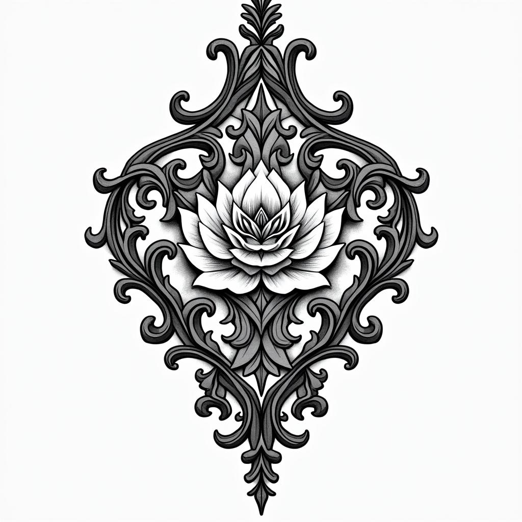 Blackwork tattoo example 1