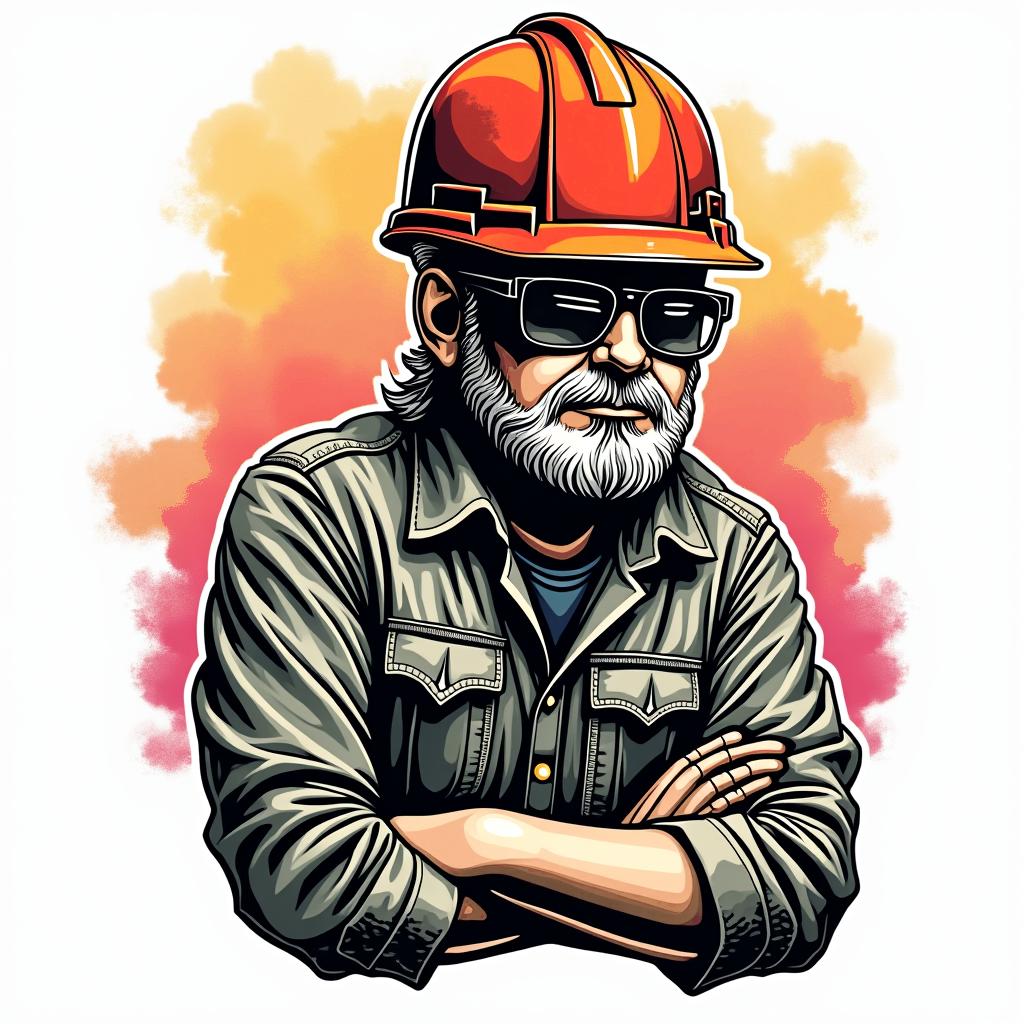 Construction company named “Collins Constructionin pop art style tattoo, featuring bold and vibrant colors, exaggerated outlines, iconic imagery, inspired by comic books and speech bubbles, comic book characters, retro pop culture - Variation 6