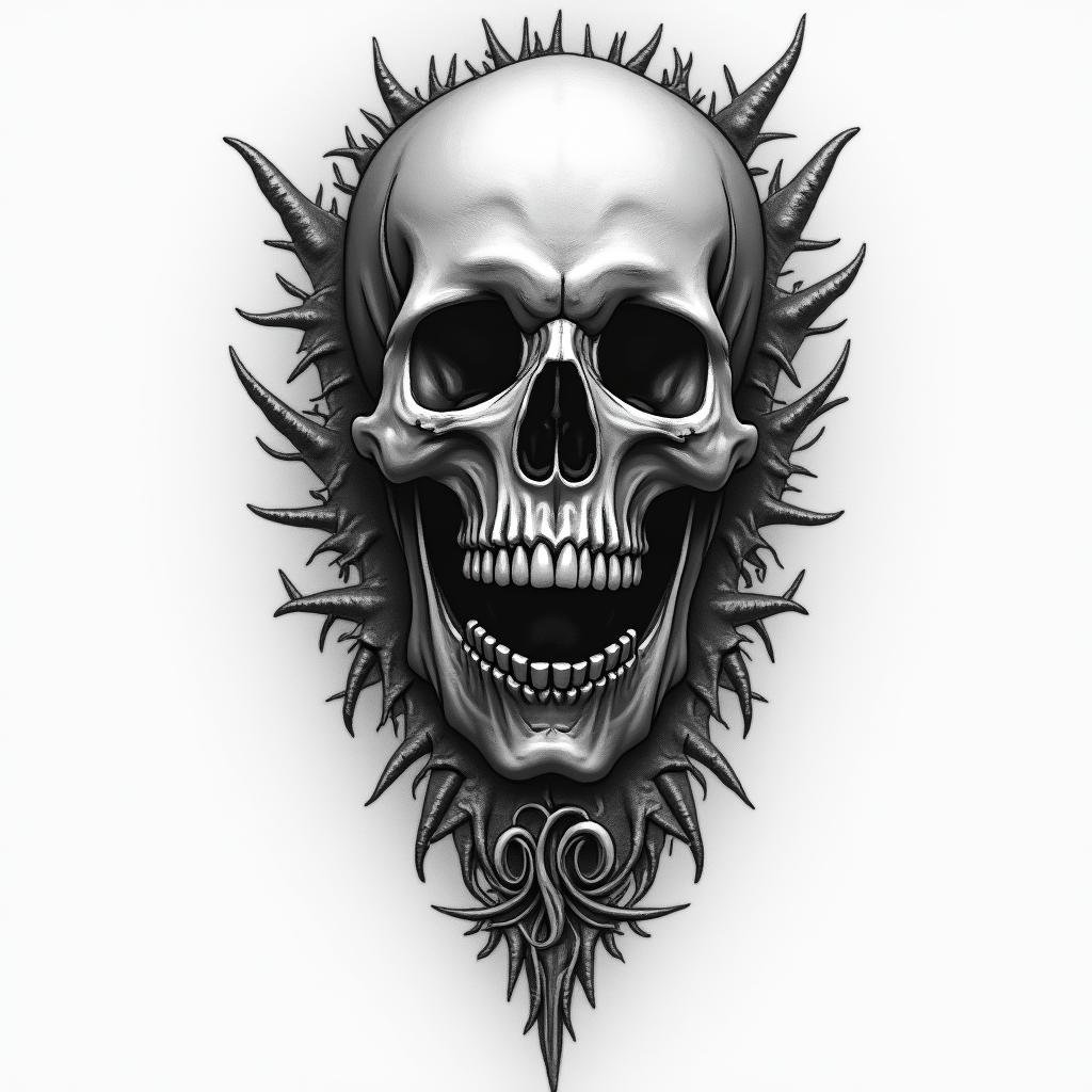 Deathhigly detailed tattoo - Variation 4