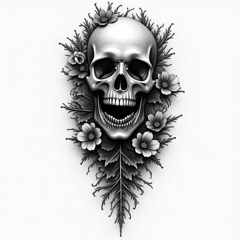 Deathhigly detailed tattoo - Variation 3