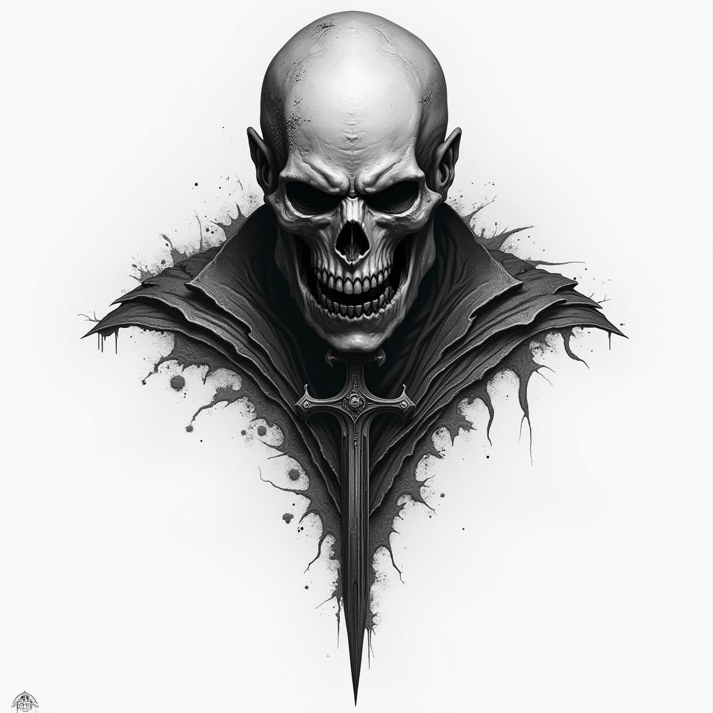 Bloodbornehigly detailed tattoo