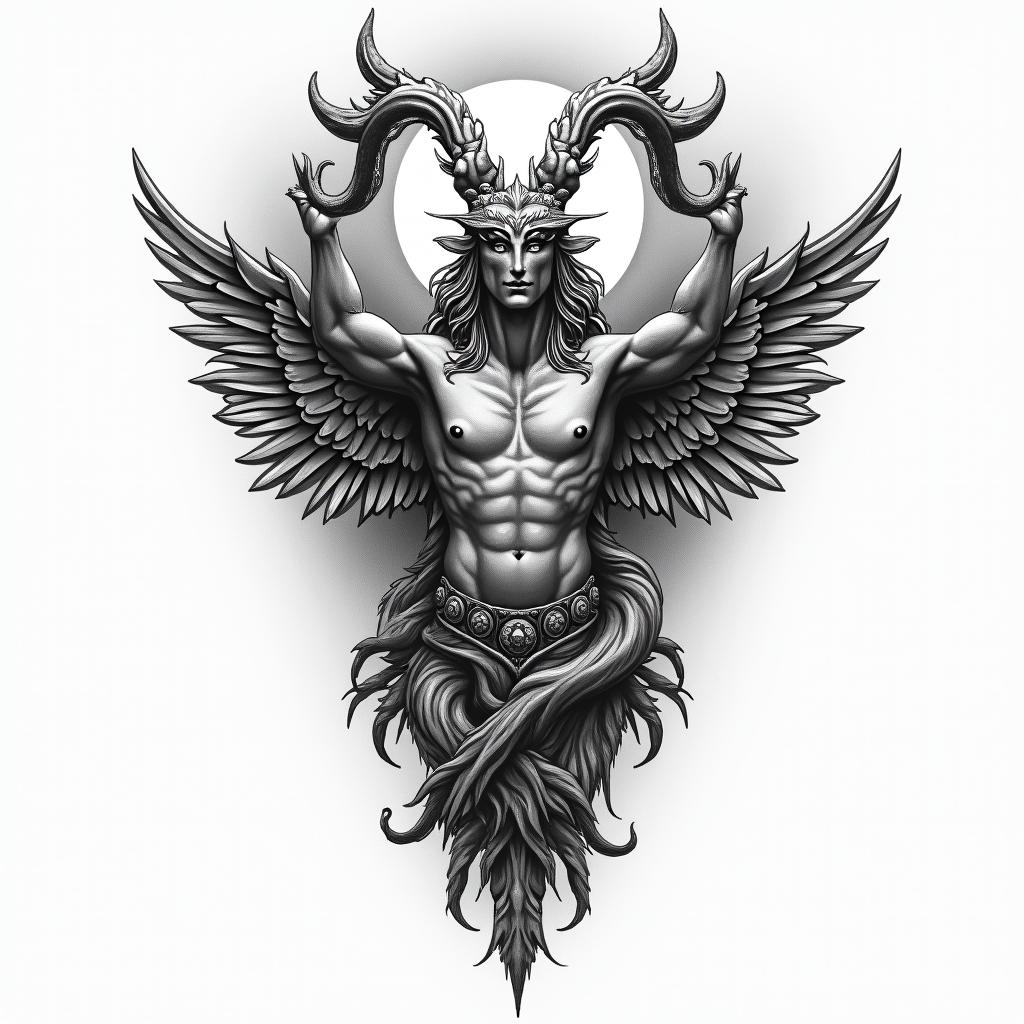 Anjo,capricorn,city of
san fernandohigly detailed tattoo