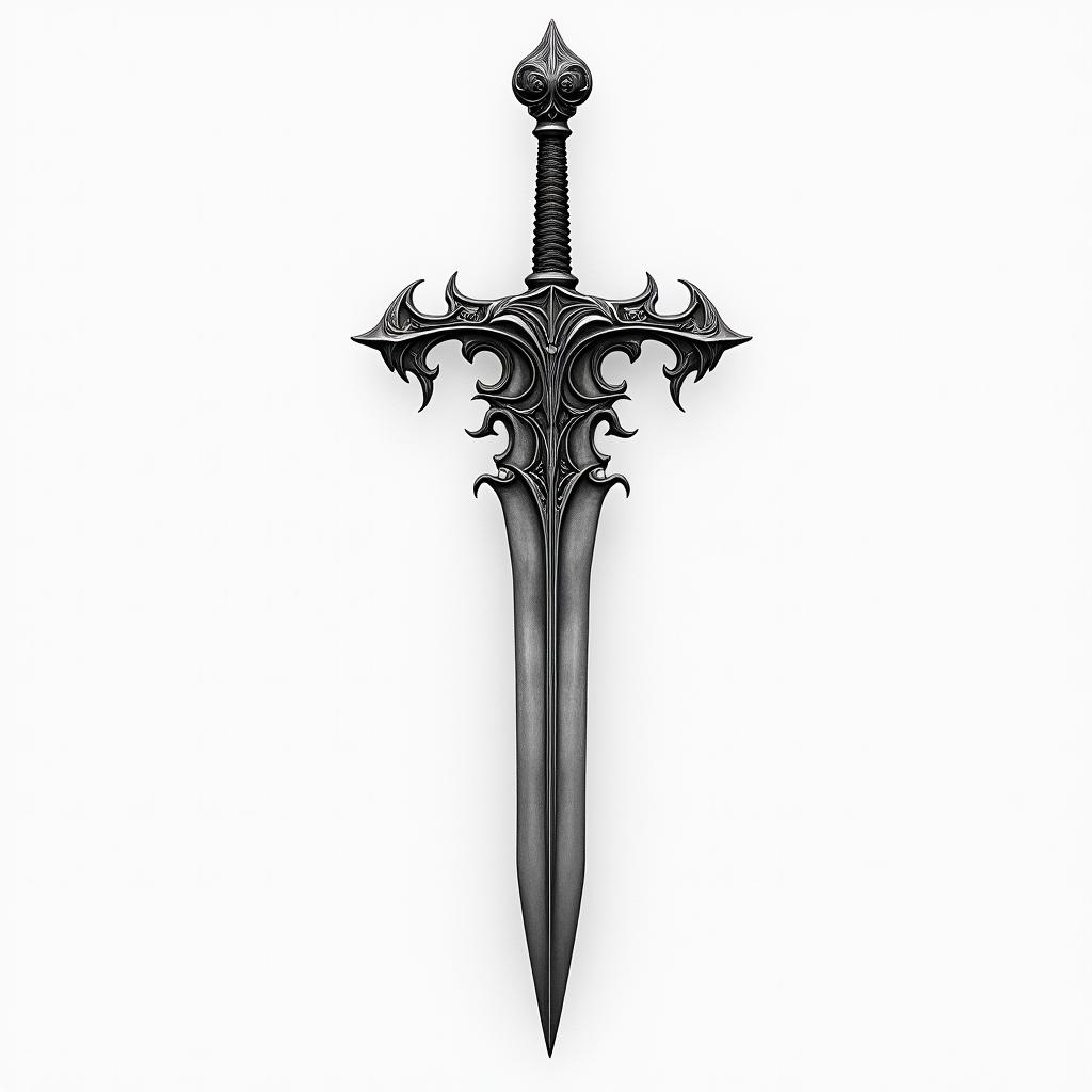 Swordhigly detailed tattoo - Variation 4