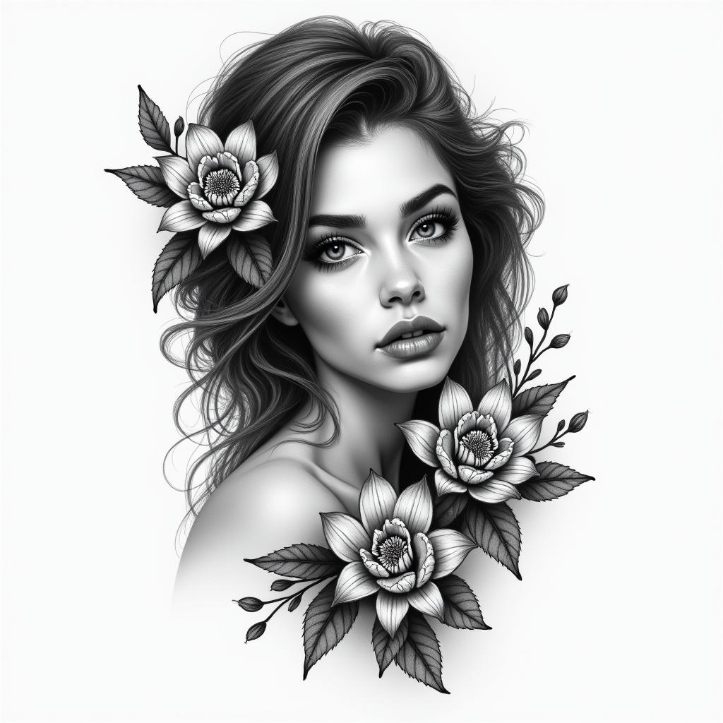 Jeslyn nombre con florhigly detailed tattoo