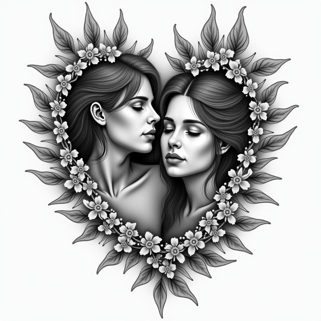 In the memory my family that has pass awayhigly detailed tattoo - Variation 2