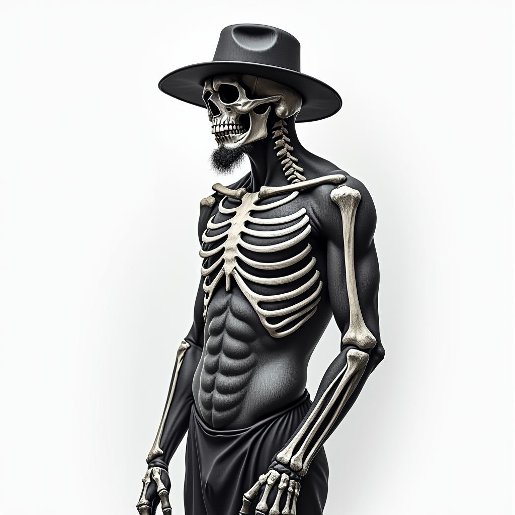 General of the dead man general being the skeleton generalhigly detailed tattoo - Variation 1