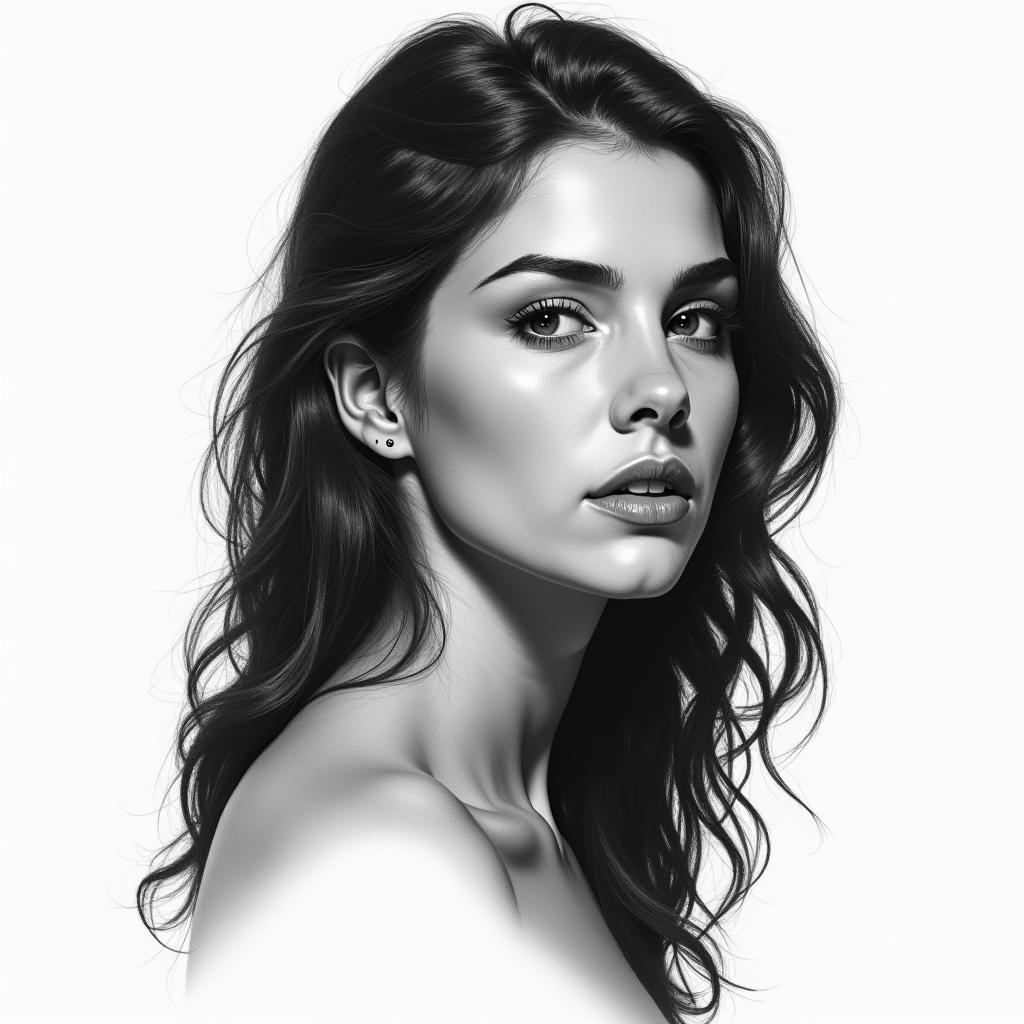 Joana, Carneiro, 21-03-1989in realism tattoo style, featuring a highly detailed, lifelike, capturing every detail, photorealistic, ultra realistic, intricate shading, smooth and sharp, - Variation 1