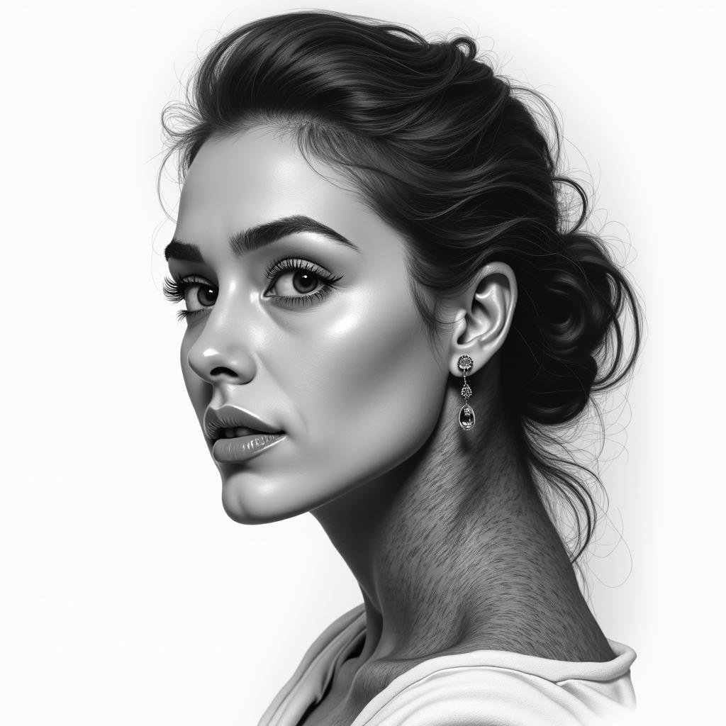 Joana, Carneiro, 21-03-1989in realism tattoo style, featuring a highly detailed, lifelike, capturing every detail, photorealistic, ultra realistic, intricate shading, smooth and sharp, - Variation 2