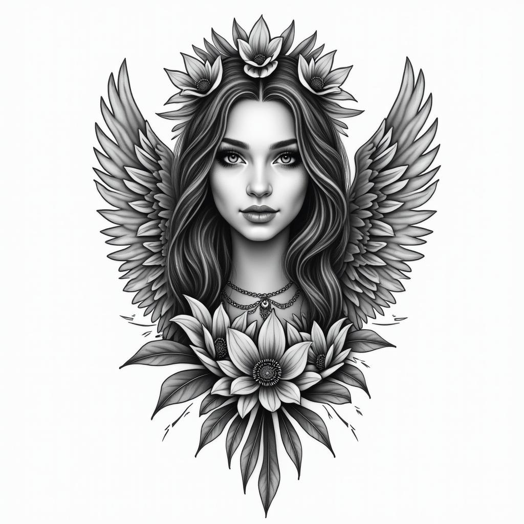 I want to remember the trials Ive overcome, sex abuse, emotional abuse, divorce, abandonment. I want to honor God for bringing me through this and blessing my with my children and grand daughter.in bohemian style tattoo, 8k