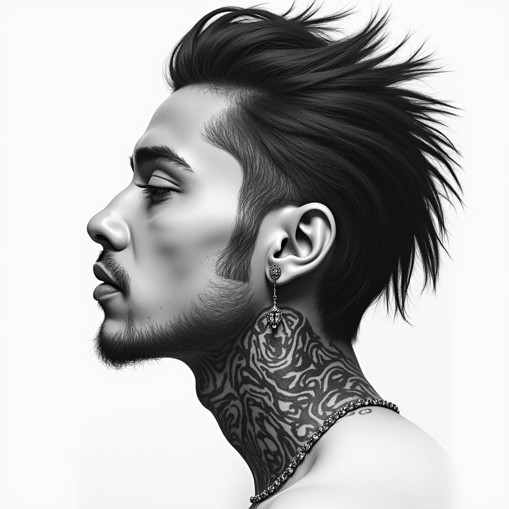 Yair,Aries, Mexicanoin realism tattoo style, featuring a highly detailed, lifelike, capturing every detail, photorealistic, ultra realistic, intricate shading, smooth and sharp,   - Variation 3