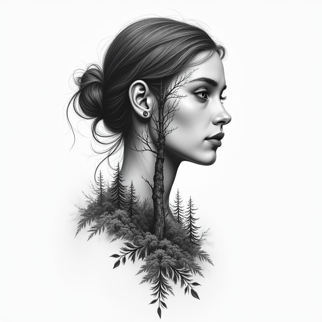The name zoey with treeshigly detailed tattoo - Variation 4