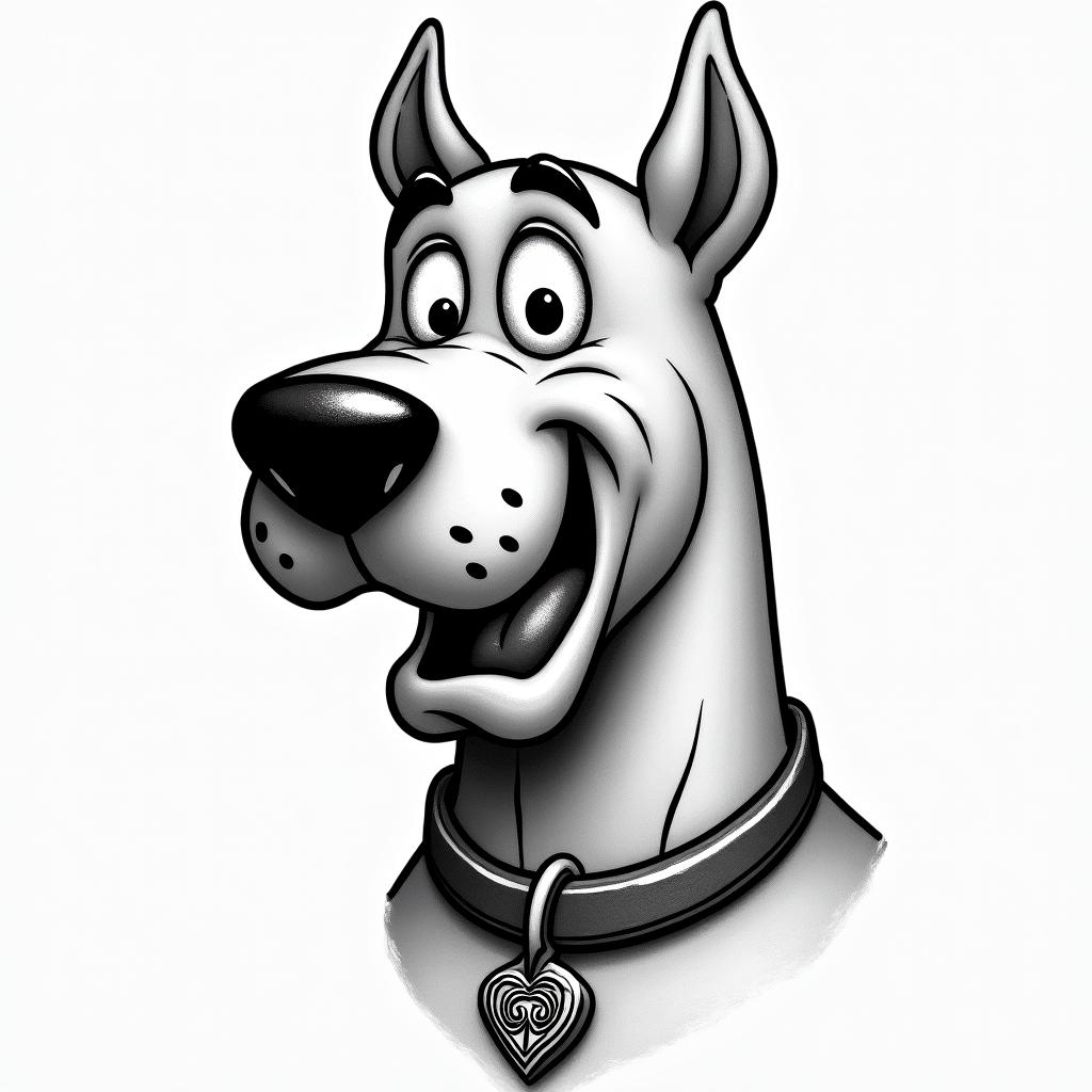 Scooby Doohigly detailed tattoo - Variation 4