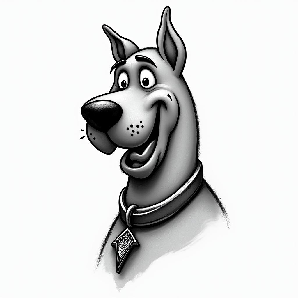 Scooby Doohigly detailed tattoo - Variation 2