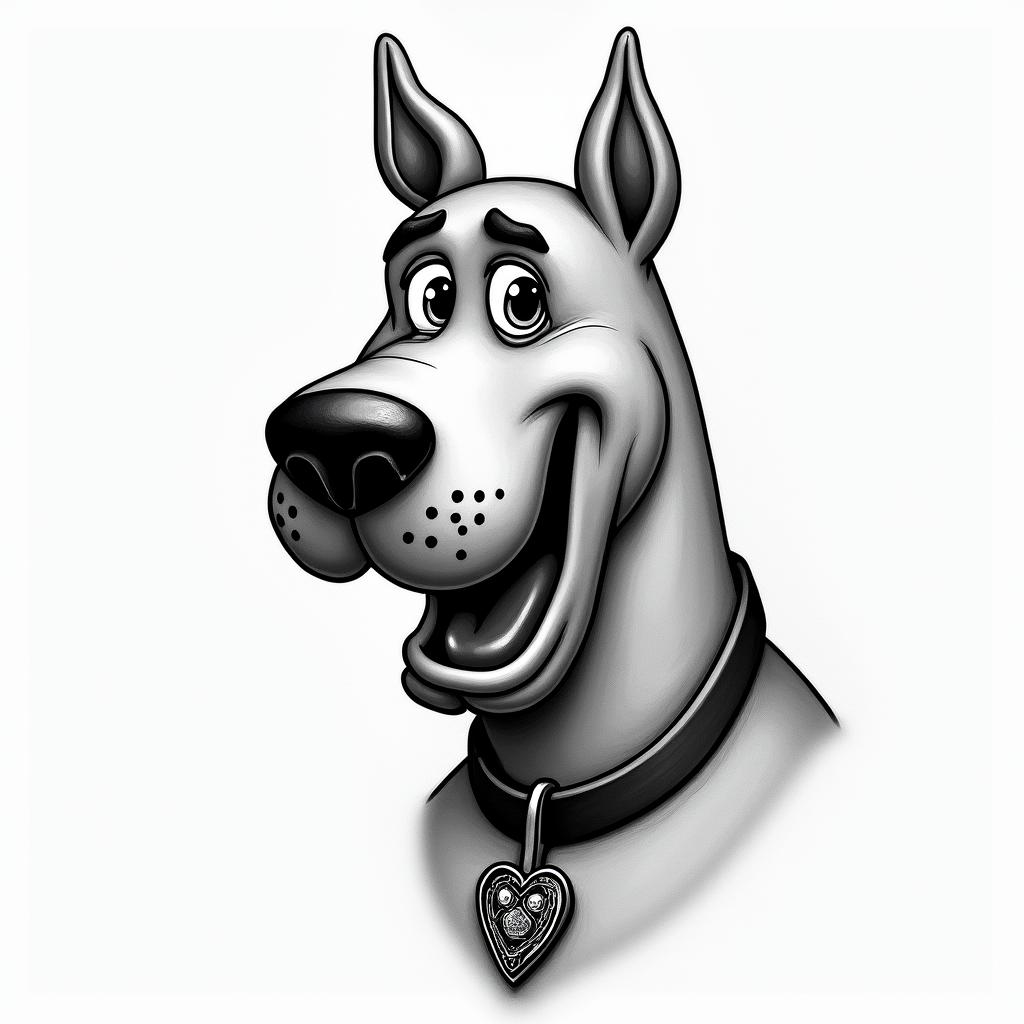 Scooby Doohigly detailed tattoo - Variation 3
