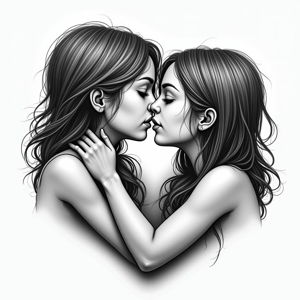 Siblings thru tough time symbolhigly detailed tattoo - Variation 2