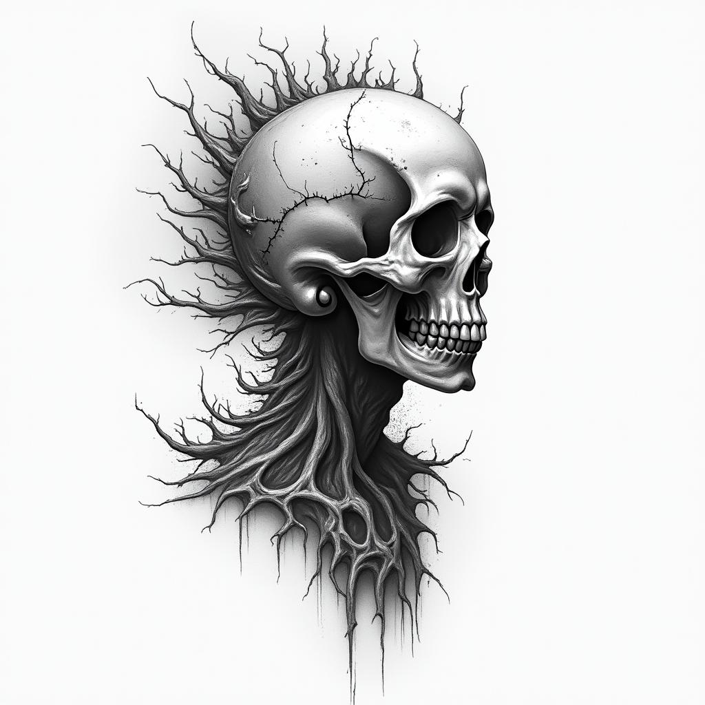 Shadow stormin new school tattoo, pop culture, modern, detailed tattoo, illustrative - Variation 4