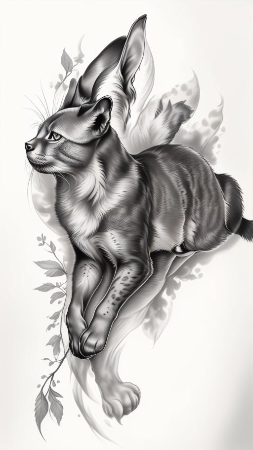 A highly detailed and lifelike composition, tattoo art, realism style, ultra-high resolution, smooth gradients and intricate textures, monochromatic black-and-gray tones, diffused soft lighting for natural depth.undefined - Variation 64