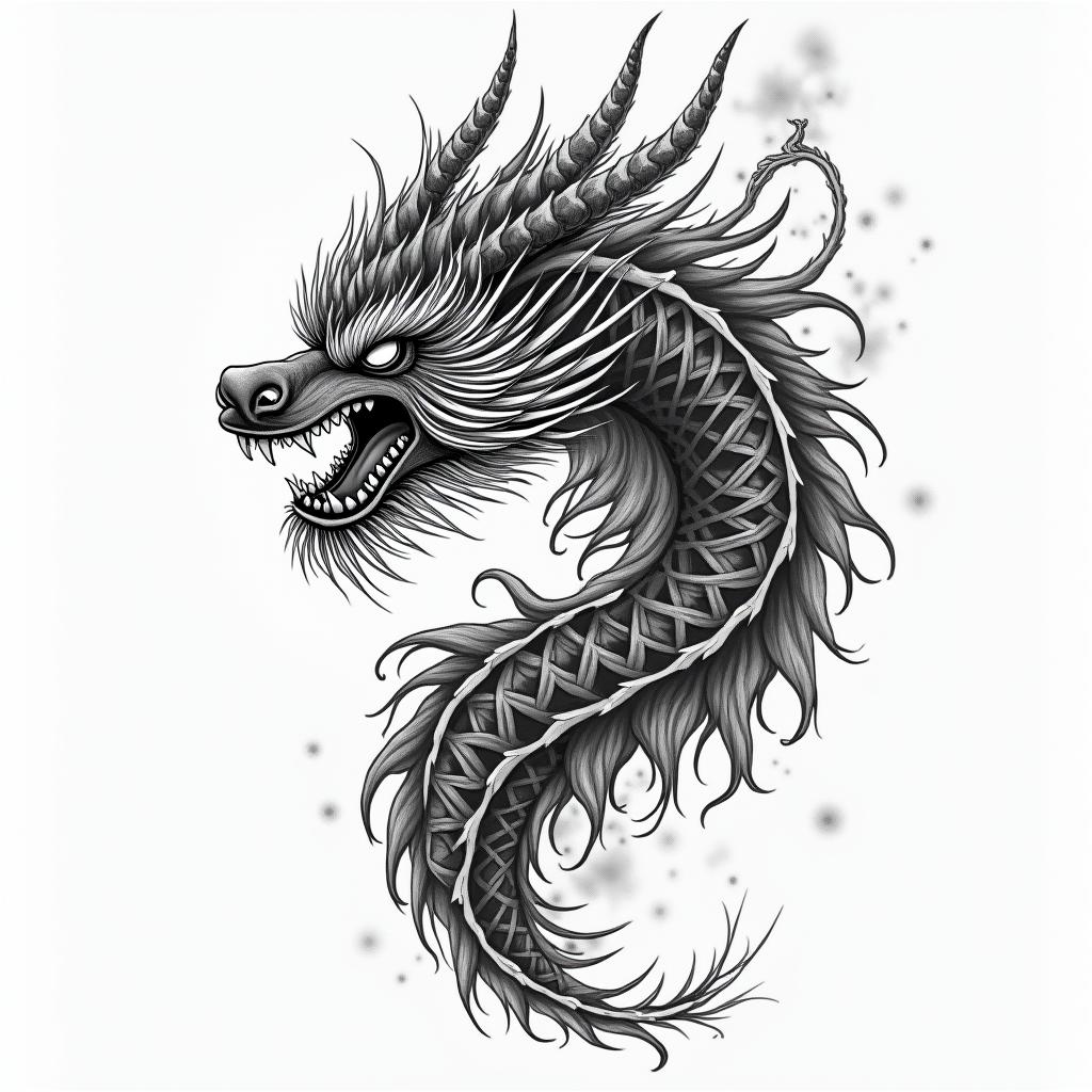 Change takes timein japanese style tattoo, detailed tattoo, traditional japanese culture tattoo, mythology, 8k - Variation 3