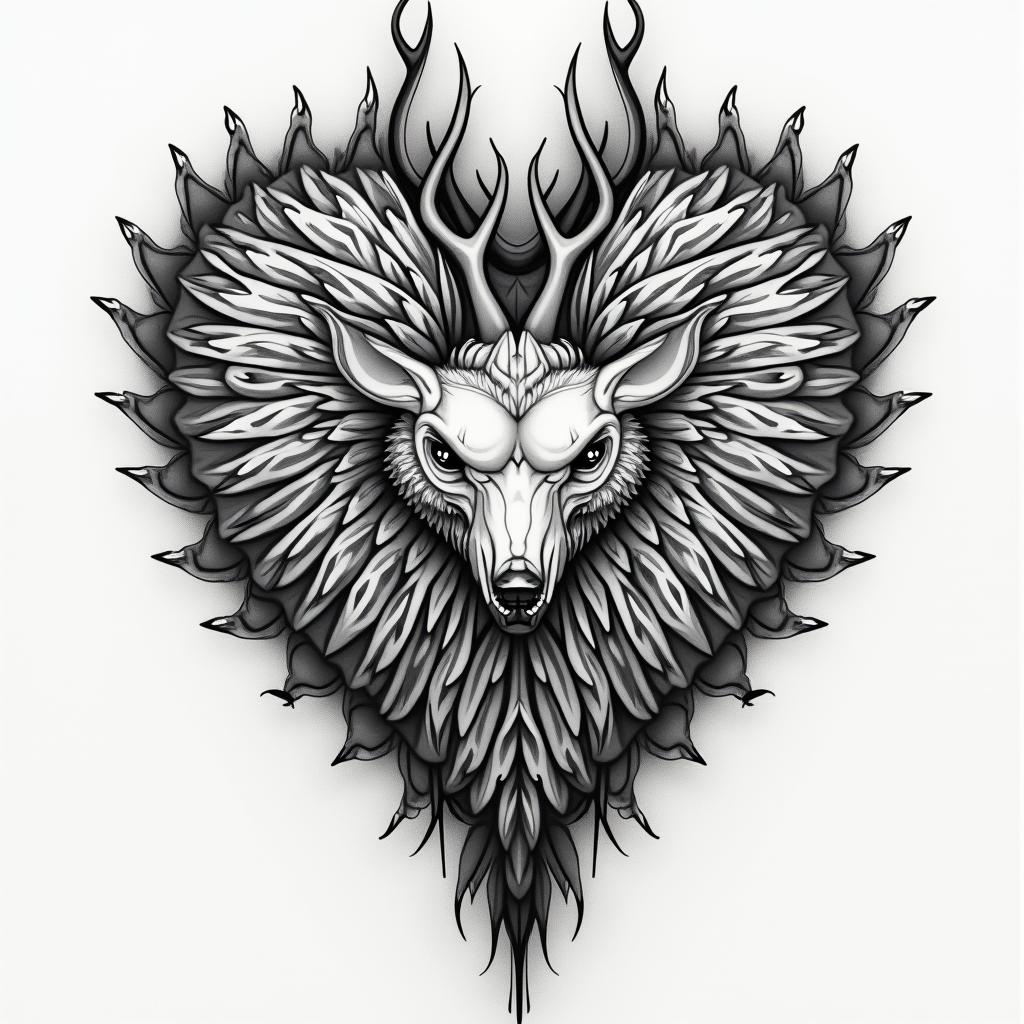 I have a tattoo that goes across my chest from collar bone to the other side it says loyalty and honor but it's messed up what can I do too put something different over it I'm a 34 yr old female higly detailed tattoo - Variation 3