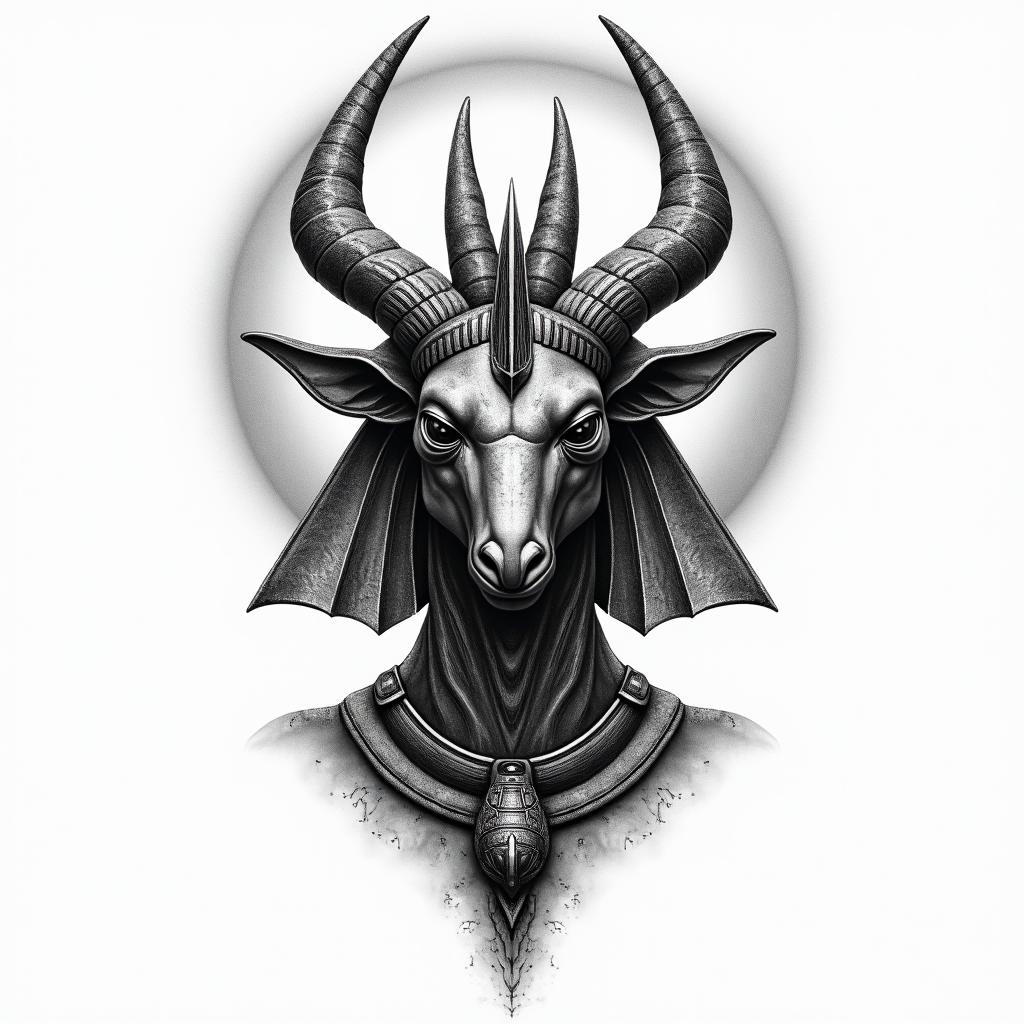 Anubis tattoo design