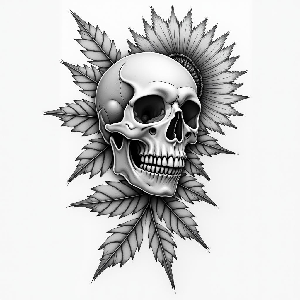 Lyric, lighthigly detailed tattoo - Variation 4