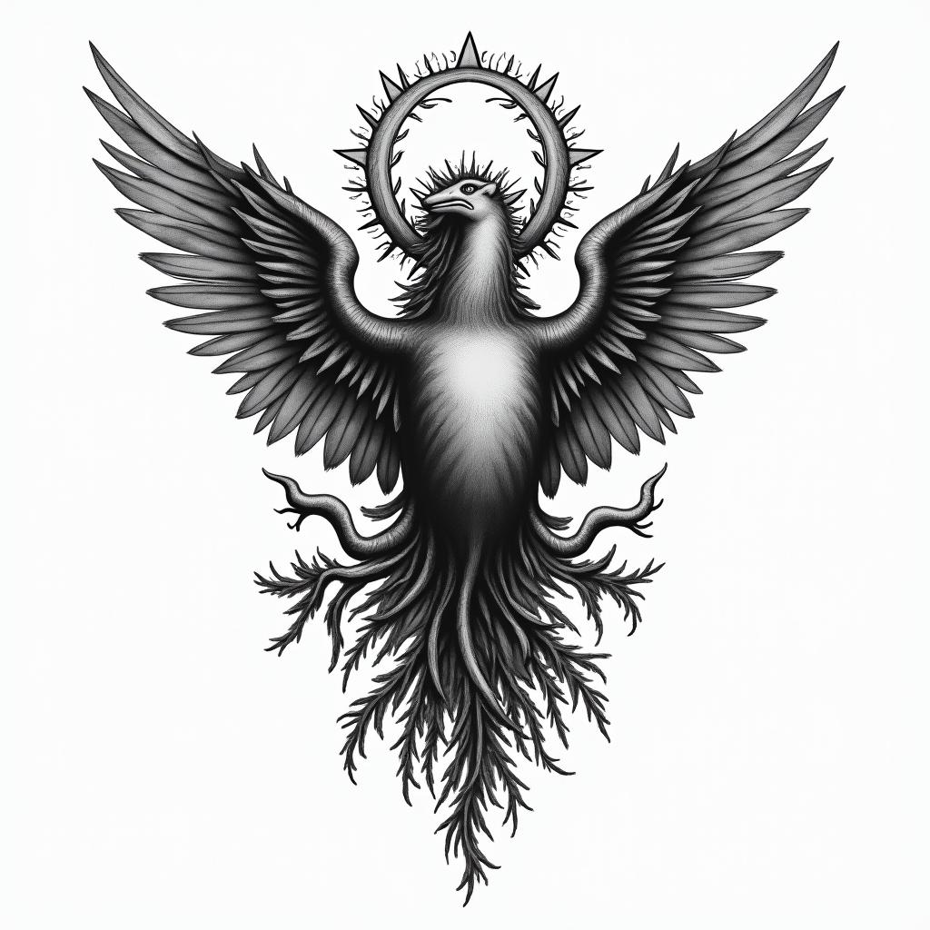 Stoicismin bohemian style tattoo, 8k - Variation 4
