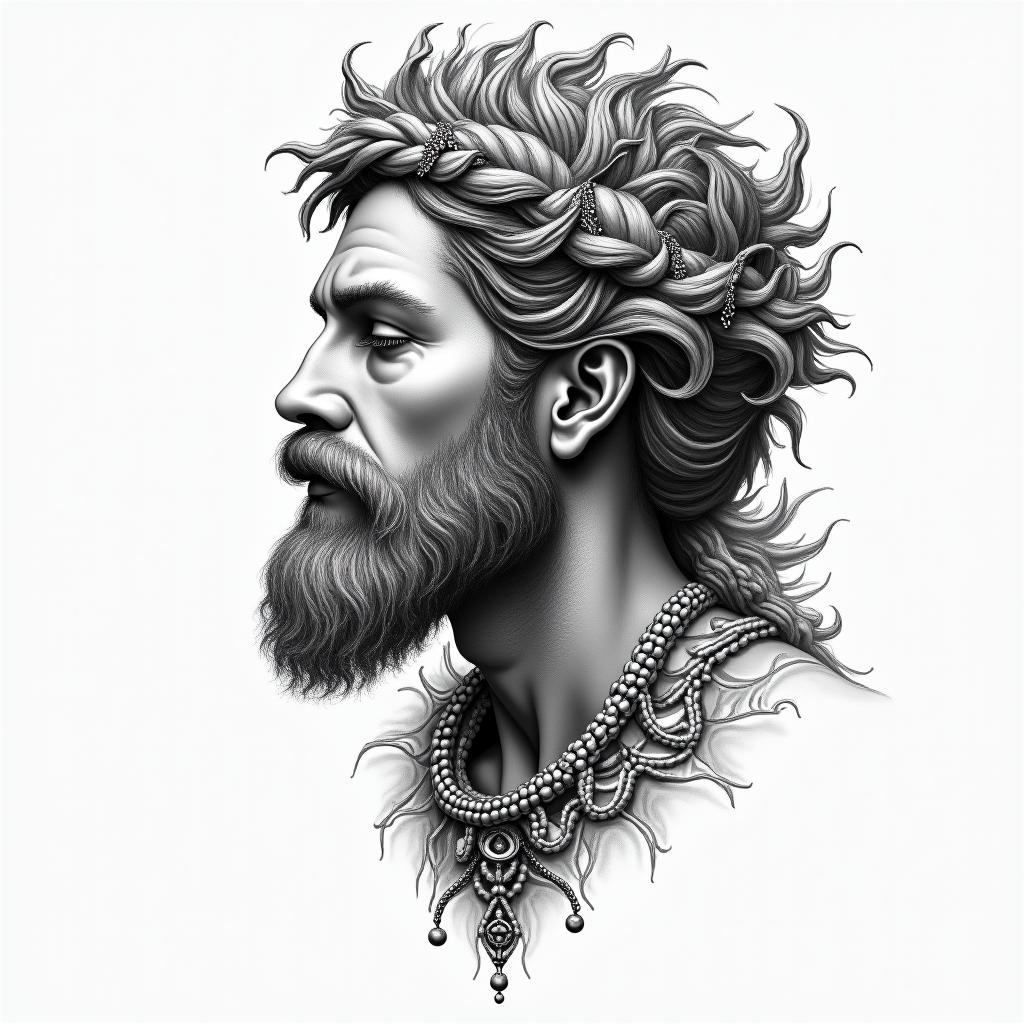 Stoicismin bohemian style tattoo, 8k