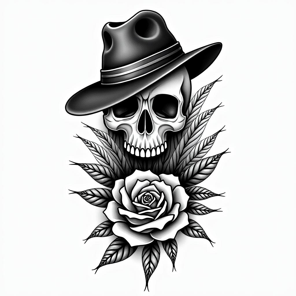 southern, vintage, sleeve starterin authentic tattoo style, incorporating traditional modifications, bold black outlines, solid color fills, featuring classic authentic elements - Variation 2