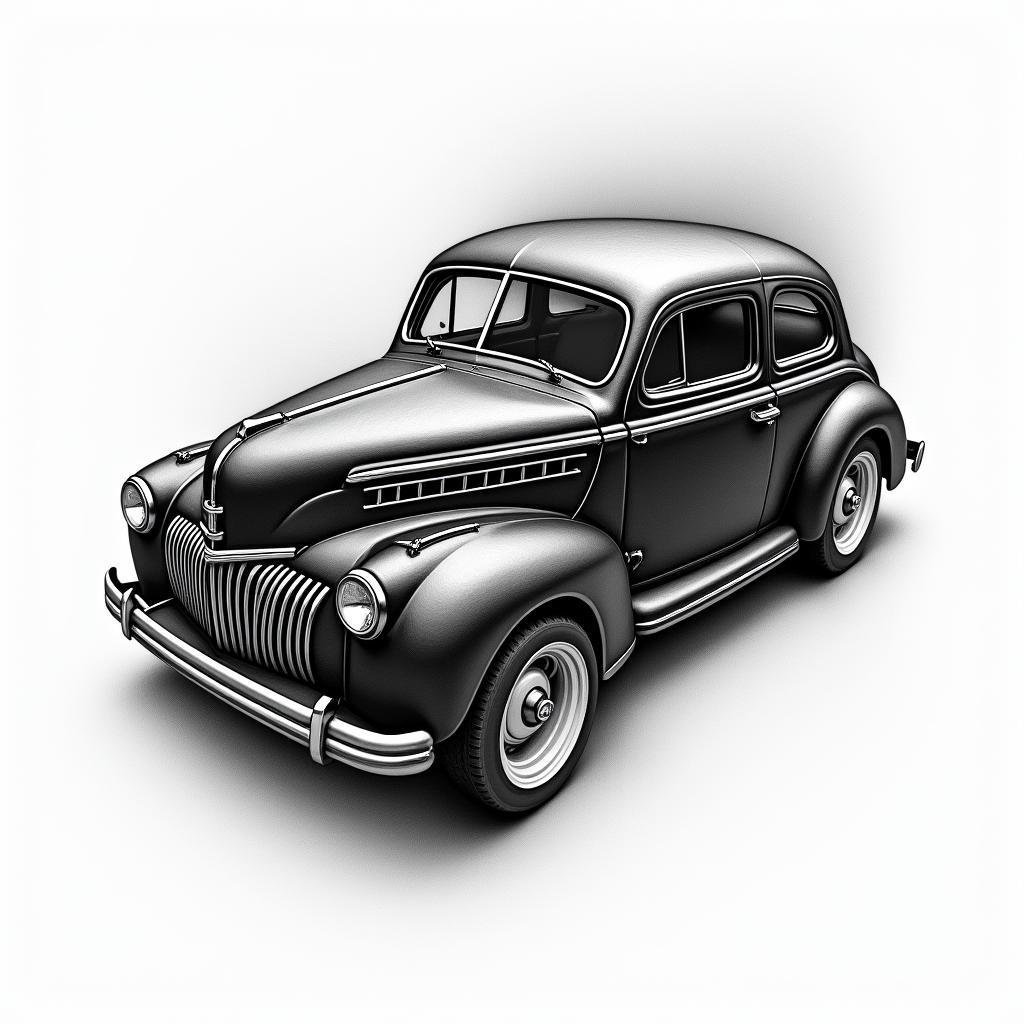 Car partshigly detailed tattoo