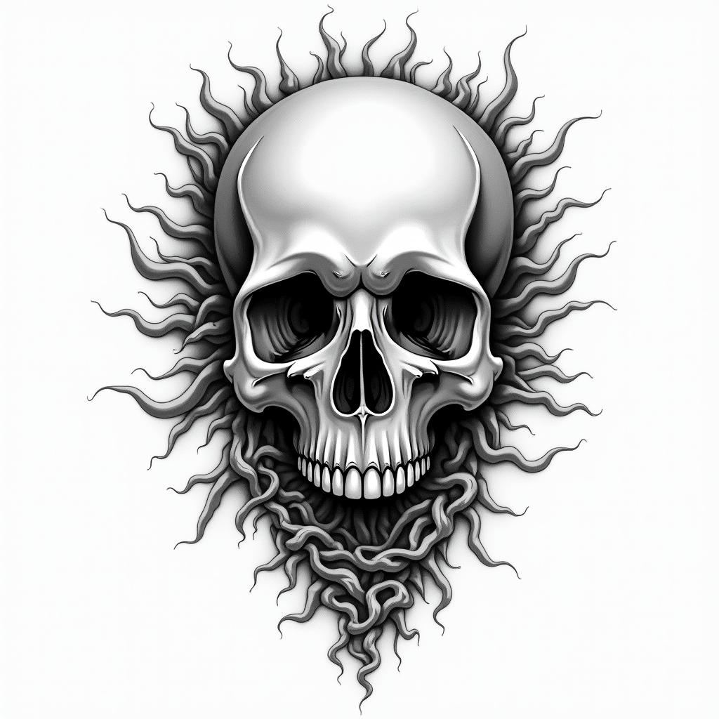 Car partshigly detailed tattoo - Variation 3