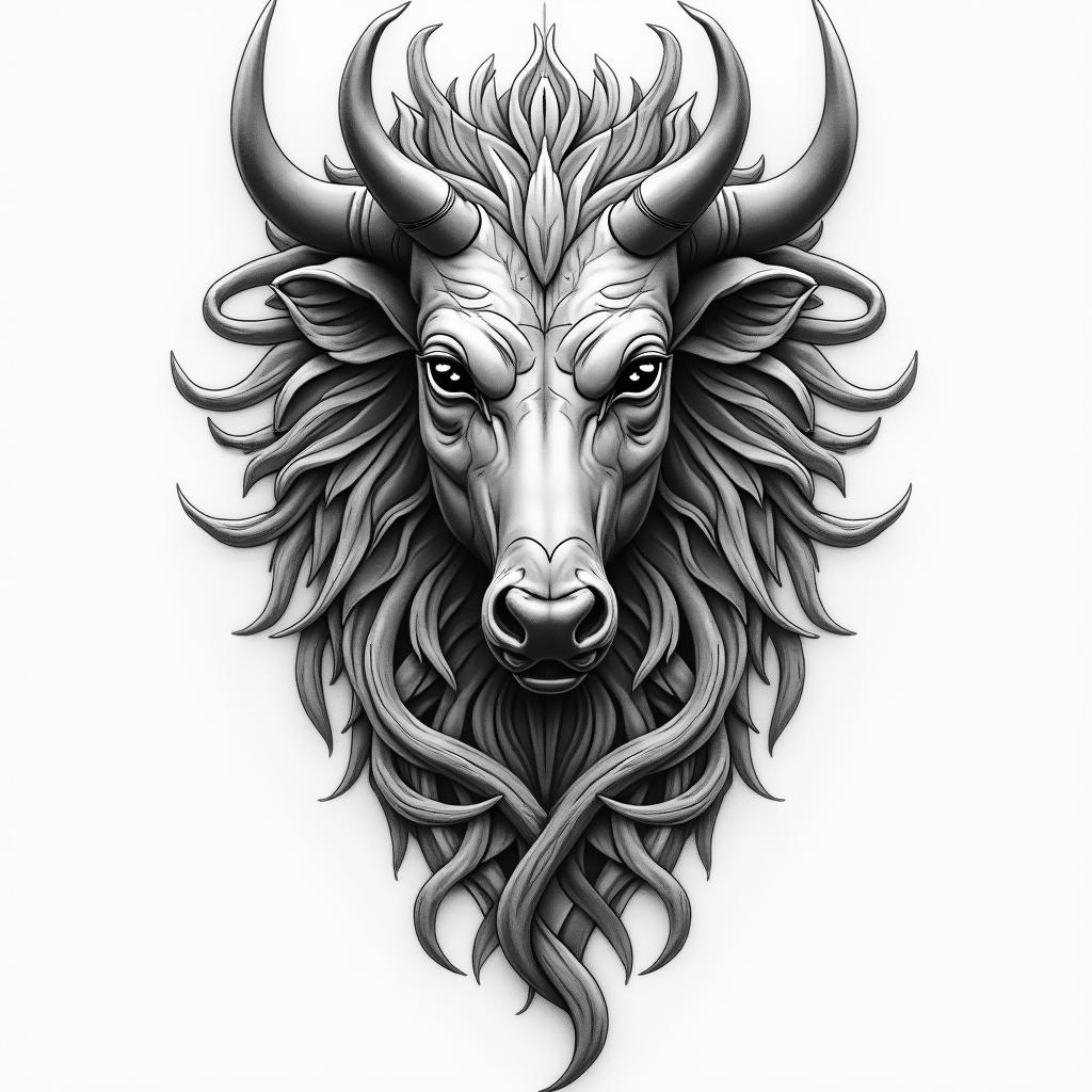 Oxumarêhigly detailed tattoo - Variation 4